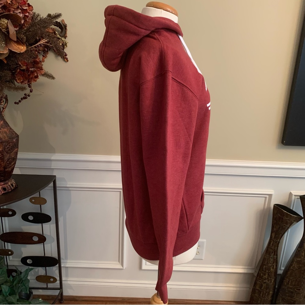 ⭐️SOLD⭐️Women's Dutch Denim Amsterdam Industry Hoodie | Small | Cranberry - Picture 3 of 9